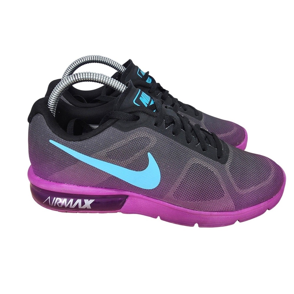 Nike Air Max Sequent Running Shoes Womens 8 Hyper Violet Sneakers 719916-010